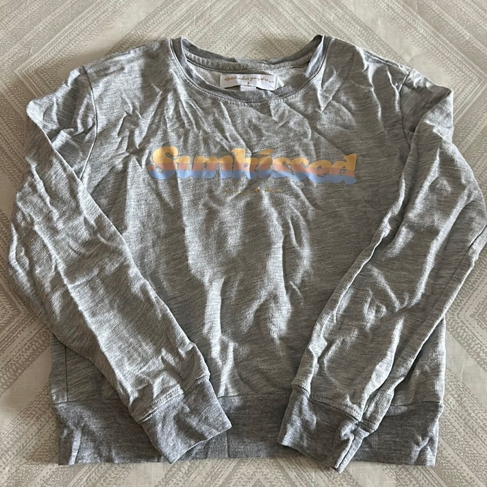 Spiritual Gangster Girls Grey ‘Sunkissed’ Sweatshirt